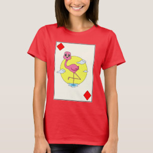 Camiseta Placa de pôquer Flamingo Poker