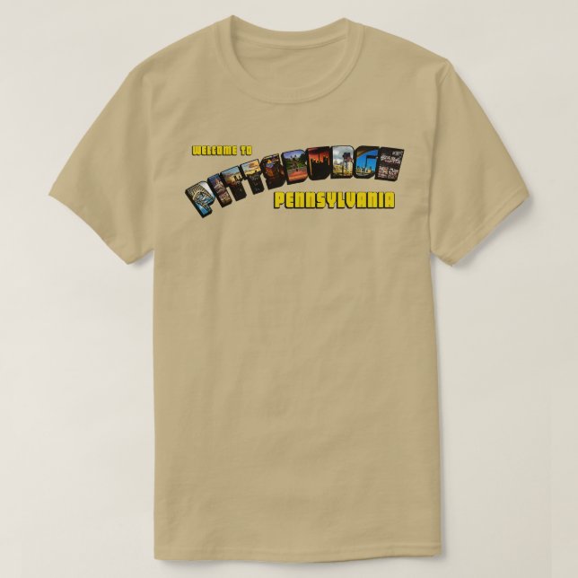 CAMISETA PLACA DE POSTO PITTSBURGH (Frente do Design)
