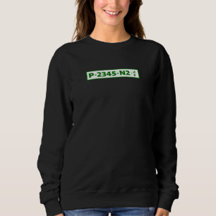 Camiseta placa de registro de carro da Palestina - não é re
