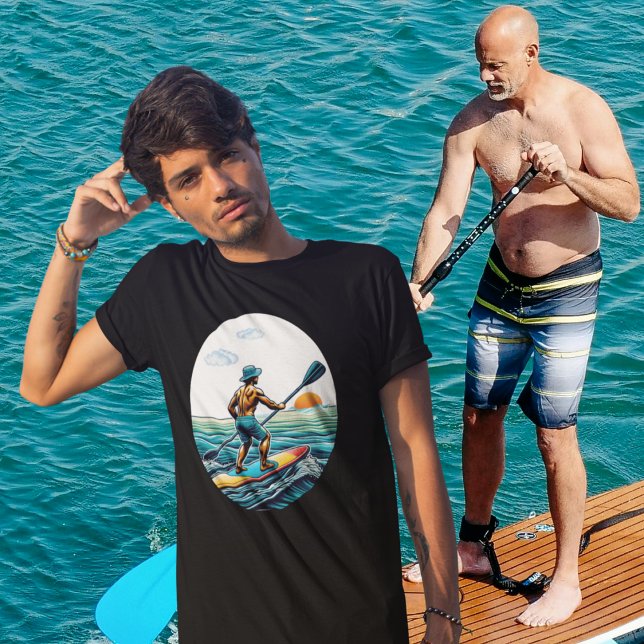 Camiseta Placa de remo do Conselho SUP (Criador carregado)
