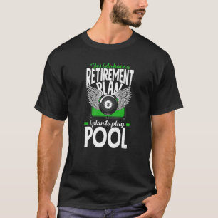 Camiseta Placa de Retirada do Billiard Play Tocar Piscina