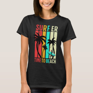 Camiseta Placa de Surf de Surf Retro Divertida Vintage