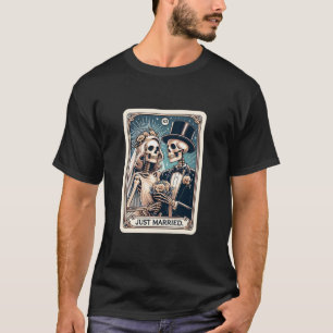 Camiseta Placa de Tarot de recem casados