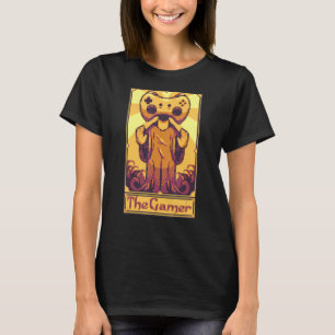 Camiseta Placa de Tarot do Jogo de Vídeo Gamer