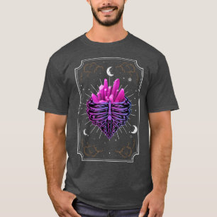 Camiseta Placa de Tarot gótico estético Skeletons Bones C