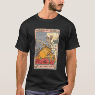 Camiseta Placa de Tarot Slouchy Skeleton do Jardineiro
