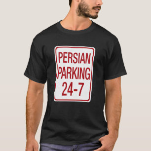 Camiseta Placa de trânsito engraçada de estacionamento pers