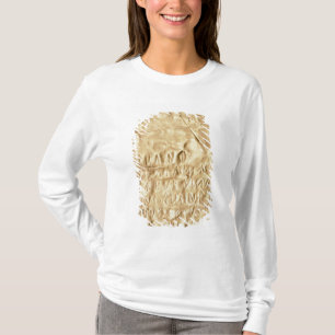 Camiseta Placa Dourado com "breve" inscrição de Etruscan,