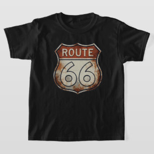 Camiseta Placa Enferrujada da Rota 66