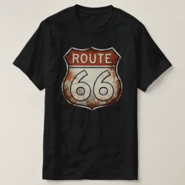 Camiseta Placa Enferrujada da Rota 66