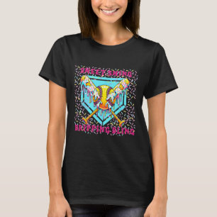 Camiseta Placa Inicial De Softball De Swing Doce Com Dri De