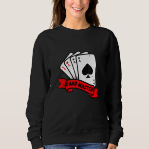 Camiseta Placa Master Reproduzindo Cartões Poker Rummy Blac