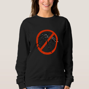 Camiseta placa Sem Mosquitos proibido Inseto Animal Meme Ar