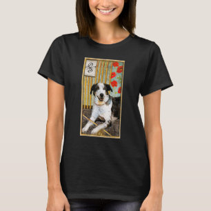 Camiseta Placa Tarot Nove De Wands E Cão Cósmico Do