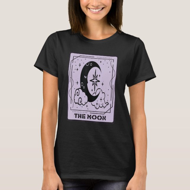 Camiseta Placa Tarot Os Cartões Místicos Da Lua Ocultam (Frente)