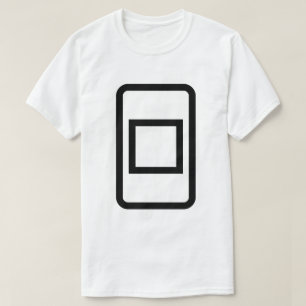 Camiseta Placa Zener Quadrado oco