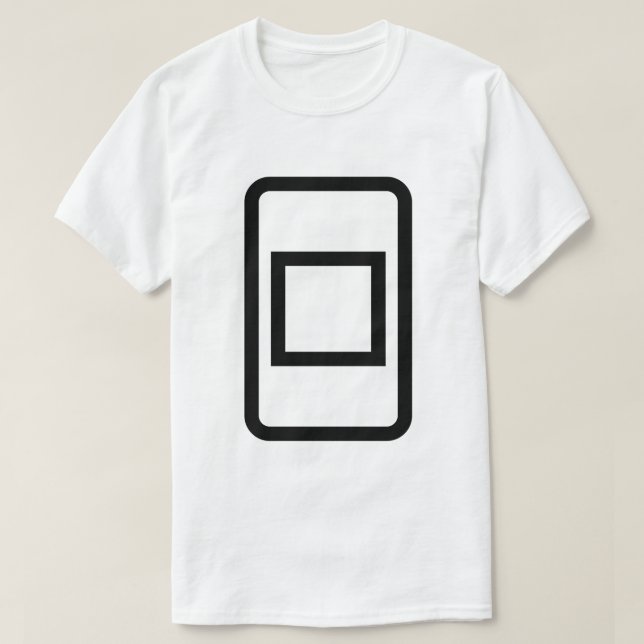 Camiseta Placa Zener | Quadrado oco (Frente do Design)