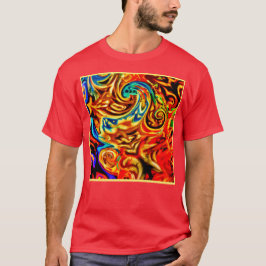 Camiseta Placas de cor de abstrato