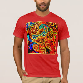 Camiseta Placas de cor de abstrato