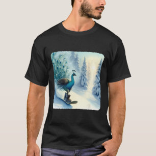 Camiseta Placas De Neve Em Placas De Neve. Snowboard Fro