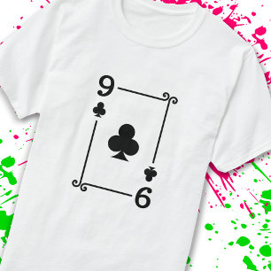 Camiseta Placas Reproduzindo - Nine Card Clusters Design