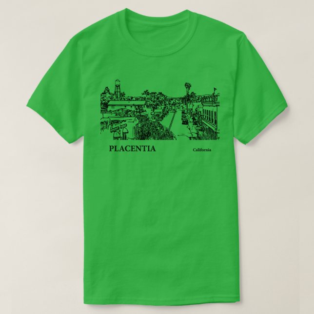Camiseta Placentia California TShirt 3 (Frente do Design)