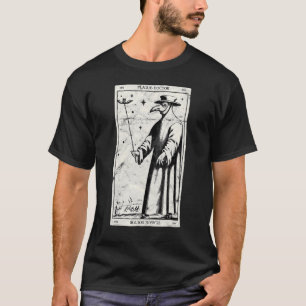 Camiseta Plaga Médica Occulta Black Death Tarot Card Antich