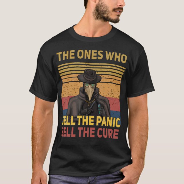 Camiseta Plague Doctor - The Ones Who Sell The Panic Sell T (Frente)