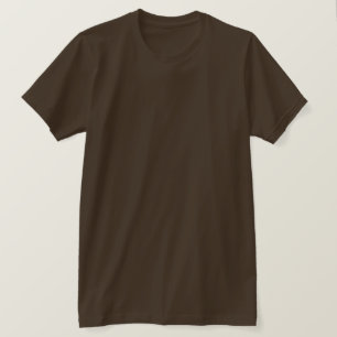 Camiseta Plain Brown Mens Jersey