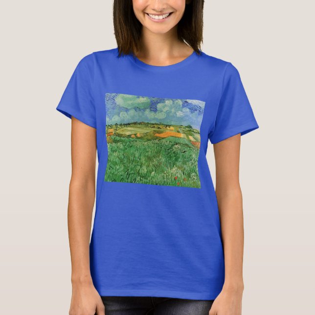Camiseta Plain Próar Auvers por Vincent van Gogh (Frente)