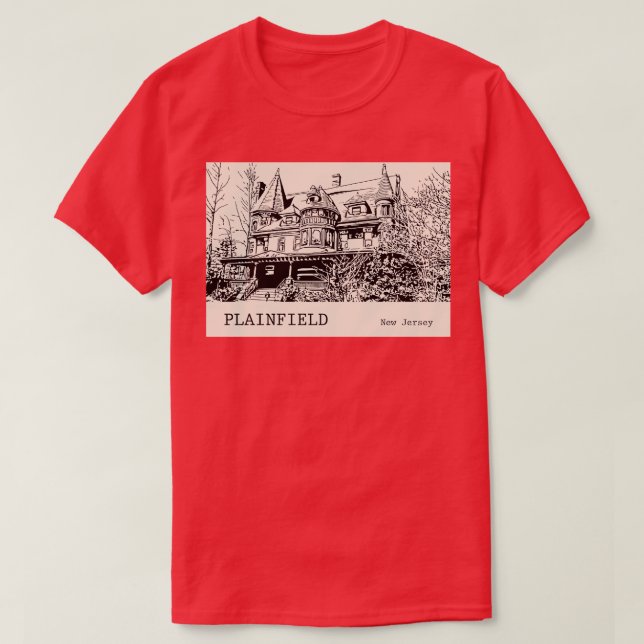 Camiseta Plainfield New Jersey (Frente do Design)