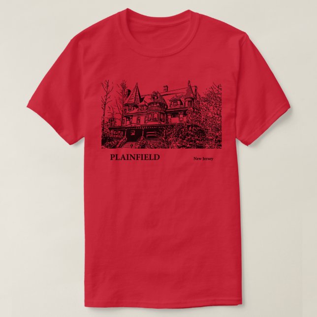 Camiseta Plainfield New Jersey 2 (Frente do Design)