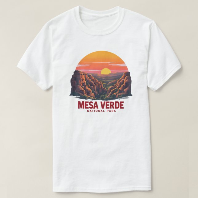 Camiseta Planat Retro Sunset Park Verde (Frente do Design)