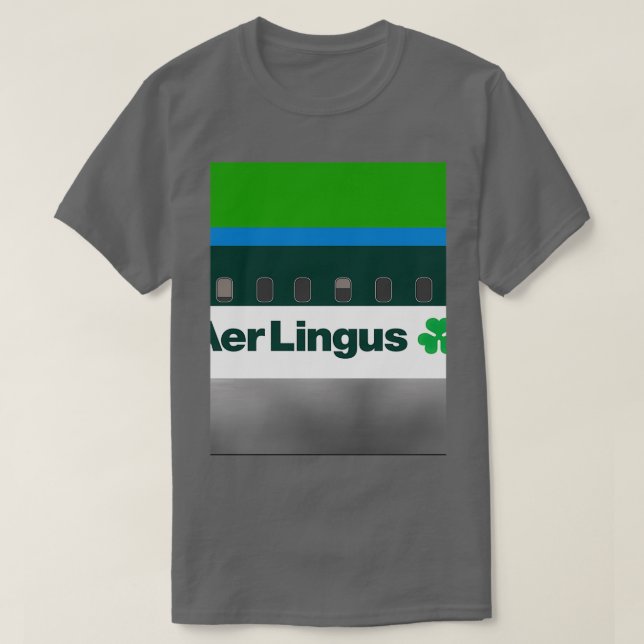 Camiseta Plane s Aer Lingus 1980s  (Frente do Design)