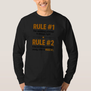 Camiseta Planejador de Casamento Regras É Coordenador de Ca