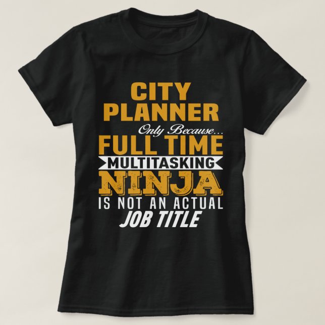 Camiseta Planejador de Cidade (Frente do Design)