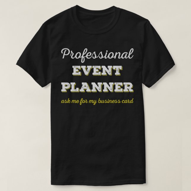 Camiseta Planejador de eventos profissional Premium (Frente do Design)