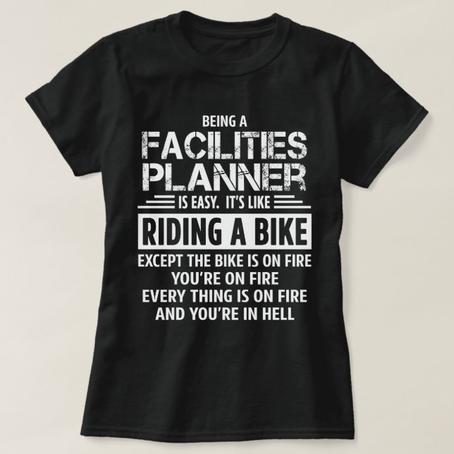 Camiseta Planejador de Instalações (Frente do Design)