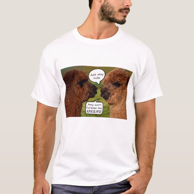Camiseta Planejamento engraçado de Alpacalypse da alpaca (Frente)