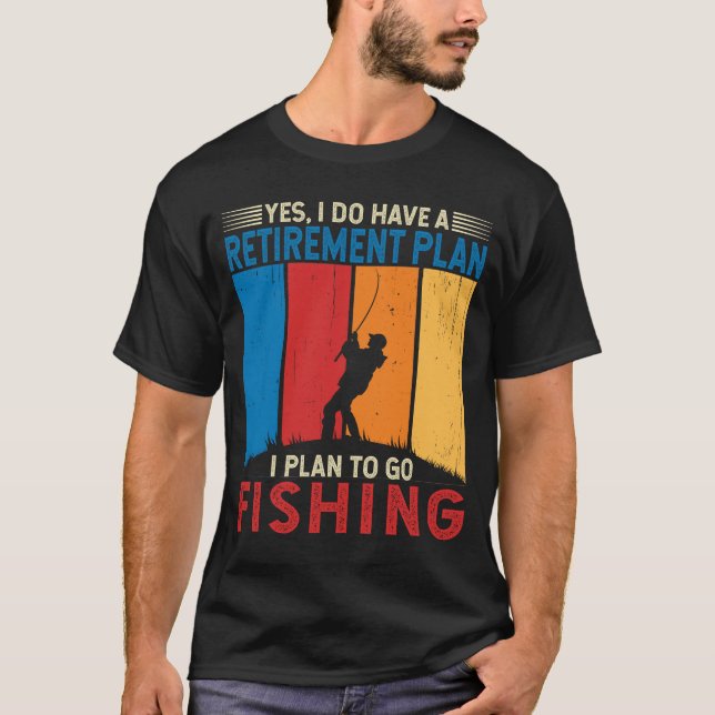 Camiseta Planejar pescar Bass Fisher Funny Vida de Pesca (Frente)
