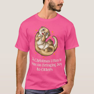 Camiseta Planejar Trazer Joy Otter para o Natal S