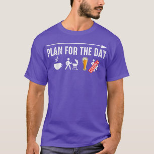 Camiseta Planeje Hoje O Engraçado CHURRASCO De Chá Sobre O