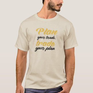 Camiseta Planeje seu negócio, Troque seu plano