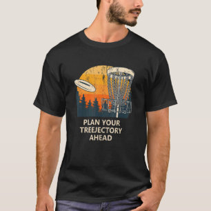 Camiseta Planeje sua trajetória à frente do jogador de golf
