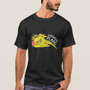 Camiseta Planejos de fim de semana O papagaio que dorme Pês