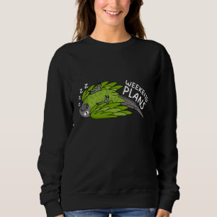 Camiseta Planejos de fim de semana Papagaio I Dormindo Cabe