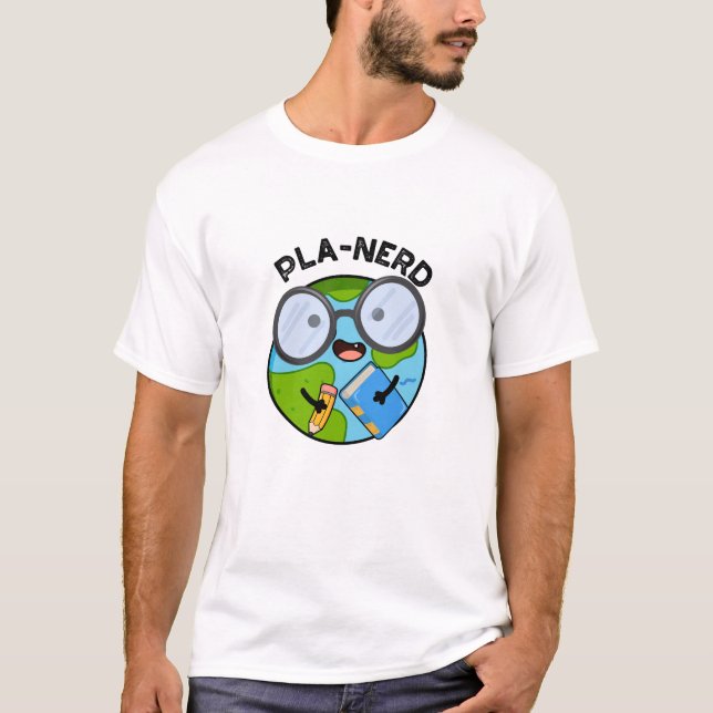 Camiseta Planerd Piadas Planetárias Divertidas  (Frente)