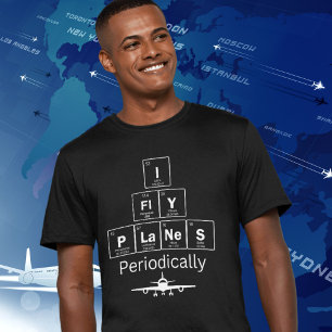 Camiseta Planes de Voo Mesa Periodicamente de Elementos