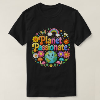 Camiseta Planet Passionate Colorful Typography