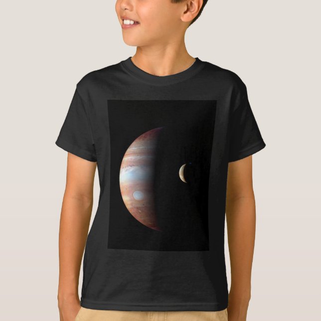 Camiseta Planeta 5 Júpiter com sistema solar Cassini (Frente)